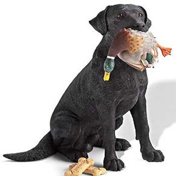 Labrador with Mallard Sculpture
