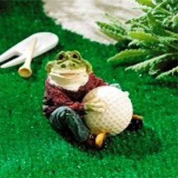 Fazil Golf Frog Figurine