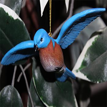 Flying Bluebird Ornament