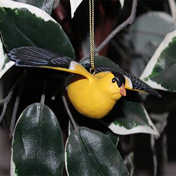 Flying Goldfinch Ornament