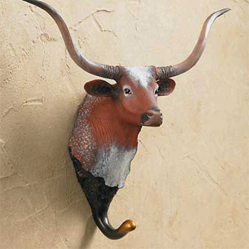 Texas Longhorn Steer Hook