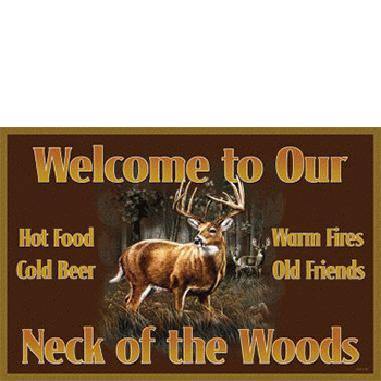 Welcome Mat - Our Neck of the Woods Whitetail Deer